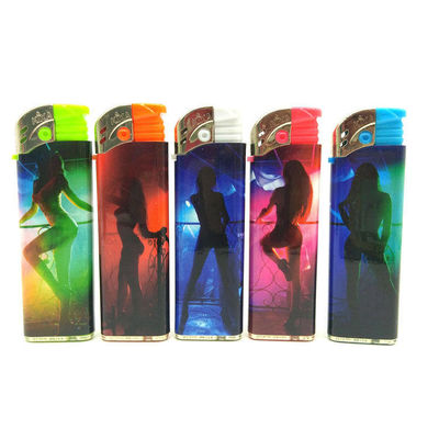 Dy-1702 encendedor de cigarrillos de plástico con diseño personalizado y tamaño de 8.1 * 2.48 * 0.9CM