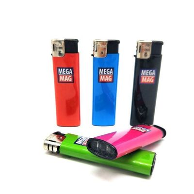 Adhesivos de color sólido personalizados Cigarros encendedor modelo NO. DY-818 Solicitud personalizada