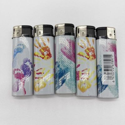 Dy-818 encendedor electrónico de gas con patrón personalizado 7.84 * 2.29 * 1.1 CM