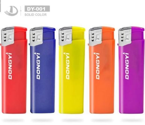 Enciendador piezoeléctrico recargable de electrones desechable para cigarrillos modelo N.O. DY-001