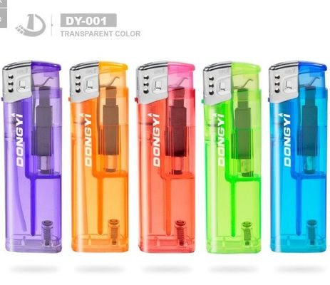 Enciendador piezoeléctrico recargable de electrones desechable para cigarrillos modelo N.O. DY-001