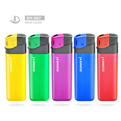 DY-307 Dongyi encendedor de plástico básico para publicidad exposición de marketing en cinco colores