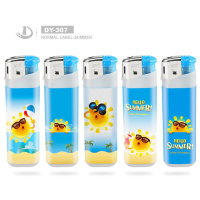 DY-307 Dongyi encendedor de plástico básico para publicidad exposición de marketing en cinco colores
