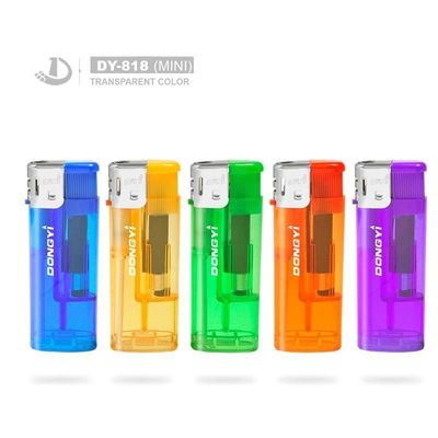 Enciendador eléctrico con color transparente OEM y aspecto lindo 6.32 * 2.29 * 1.1CM
