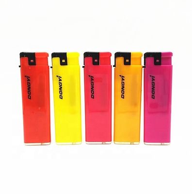 Muestras de encendedor de gas recargable para fumar US 0.01/piece Dy-F015 Modelo NO. Dy-F015