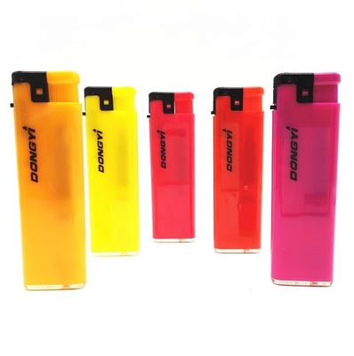 Muestras de encendedor de gas recargable para fumar US 0.01/piece Dy-F015 Modelo NO. Dy-F015