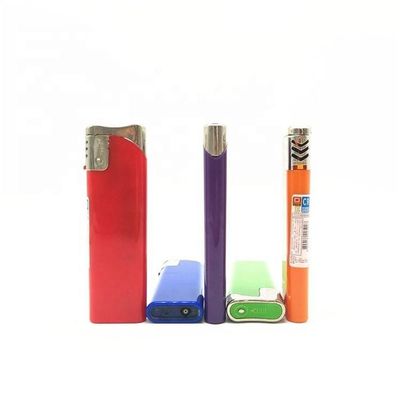 Novedad Electrónico Flip Piezo Lighter de plástico 8.01*2.43*0.96CM Muestras US 0.01/piece