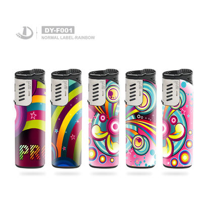 Personalización encendedor de cigarrillos a prueba de viento DY-F001 con solicitud personalizada