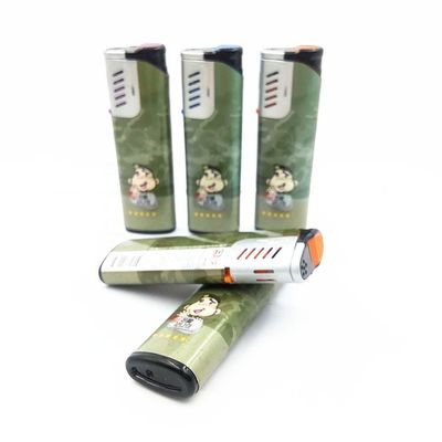 EUR Estándar de encendedor eléctrico a prueba de viento con logotipo personalizado modelo NO. DY-F001