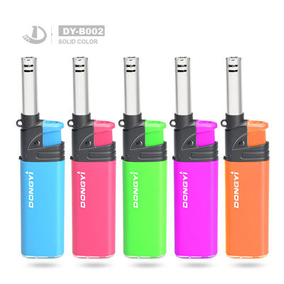 Personalización encendedor refillable a prueba de viento para la cocina de campamento encendedor eléctrico de gas largo