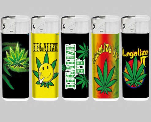 Popular logotipo personalizado encendedor electrónico de gas para cigarrillos regalo o propósito decorativo
