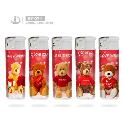 Red Lovely Bear Torch Electrónico Recargable encendedor de cigarrillos de gas con personalización