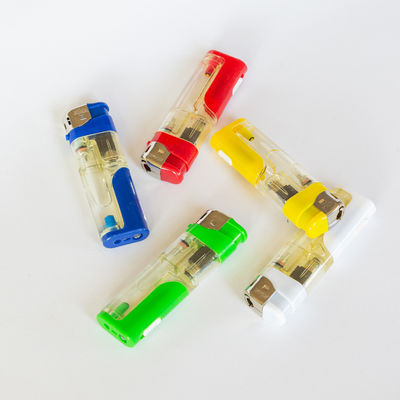Incandescente electrónico recargable con gas de colores y lámpara LED blanca