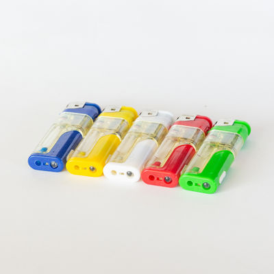 Incandescente electrónico recargable con gas de colores y lámpara LED blanca