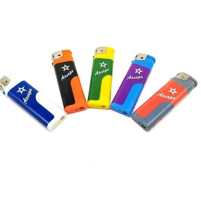 Tamaño de cartón 44*26*27cm Recargable Electrónico Linterna de gas de piezo suave con LED
