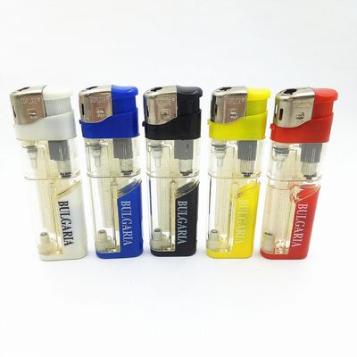 Encendedor electrónico de gas Fenix LED certificado con encendedores desechables de llama estable