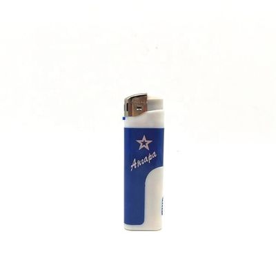 Logotipo personalizado de la moda cigarrillo encendedor eléctrico LED encendedor de plástico con DY-5820