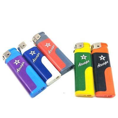 Dy-5820 encendedor electrónico de cigarrillo único con LED personalizado