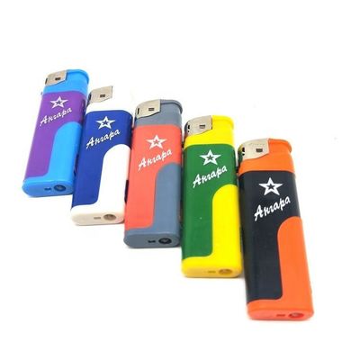 Dy-5820 encendedor electrónico de cigarrillo único con LED personalizado