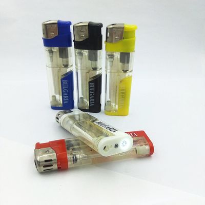 Lámpara LED de cinco colores Blanco Lámpara suave Llama electrónica encendedor de cigarrillos recargable