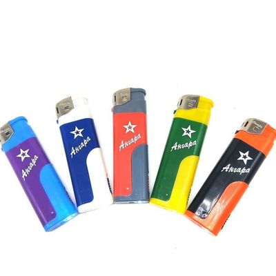 Lámpara LED de cinco colores Blanco Lámpara suave Llama electrónica encendedor de cigarrillos recargable