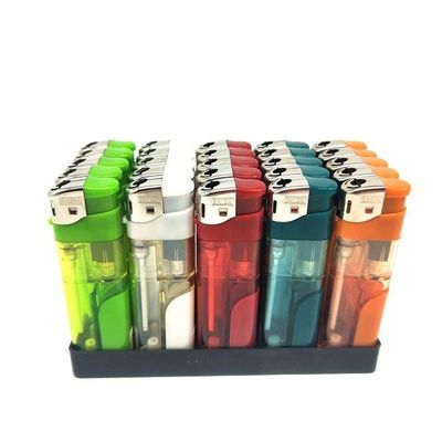 Lámpara LED de cinco colores Blanco Lámpara suave Llama electrónica encendedor de cigarrillos recargable
