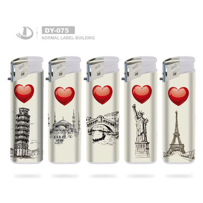 Dy-075 estilo encendedor electrónico desechable en Reino Unido con solicitud personalizada
