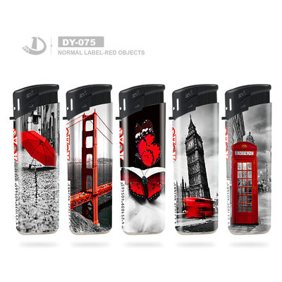 Dy-075 estilo encendedor electrónico desechable en Reino Unido con solicitud personalizada