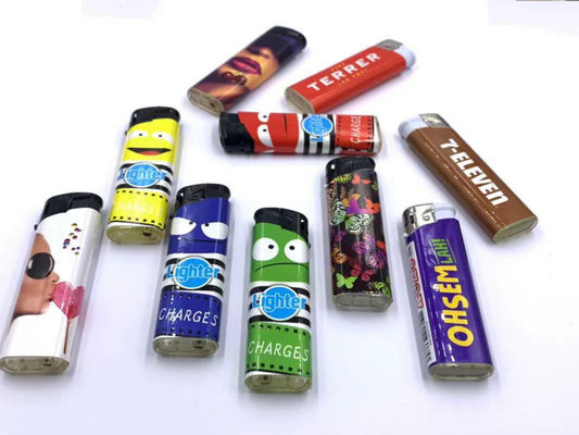 Cigarrillos electrónicos de un solo uso o recargables encendedor de gas estándar de la UE con cinco colores