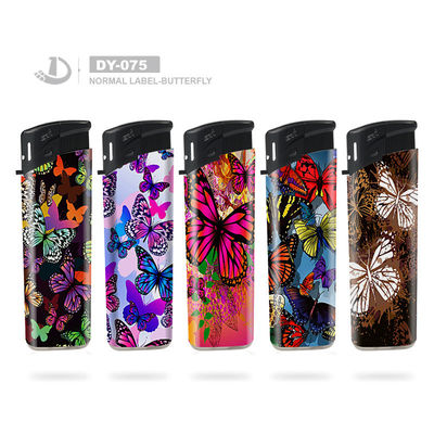 Pedido personalizado cigarrillo de encendedor de gas de mariposa desechable para la comodidad diaria
