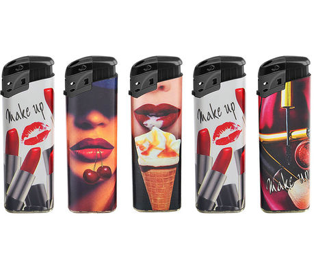 Encendedores personalizados con grandes estilos de ventas que aceptan colores OEM y certificado ISO9994