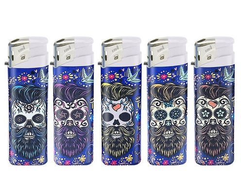 Tamaño de cartón 43*26*27cm encendedor de gas de butano de plástico recargable para cigarrillos DY-075