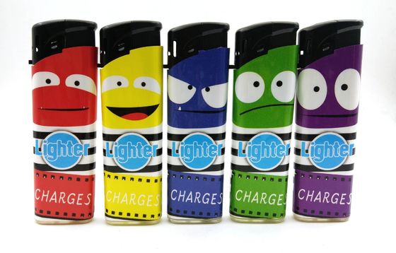 Tamaño de cartón 43*26*27cm encendedor de gas de butano de plástico recargable para cigarrillos DY-075
