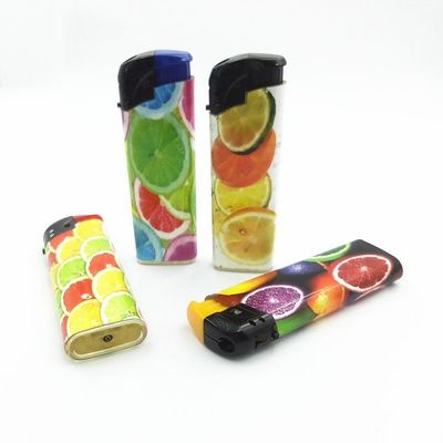 Linterna eléctrica de plástico estándar EUR de colores personalizables con frutas de patrón personalizado