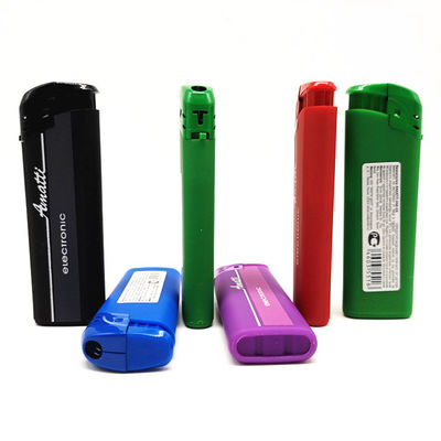 Encendiador eléctrico recargable Encendiador de gas de plástico desechable Encendiador de bolsillo Encendiador de cigarrillos