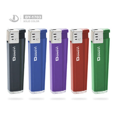 8.1*2.24*8.1CM Personalizable Dy-1703 Cinco colores único encendedor de plástico