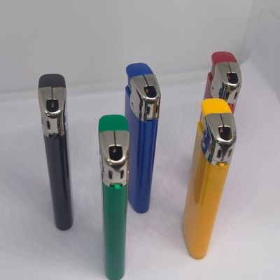 Dy-055 Estilizado encendedor de gas electrónico de plástico recargable con personalización ISO9994
