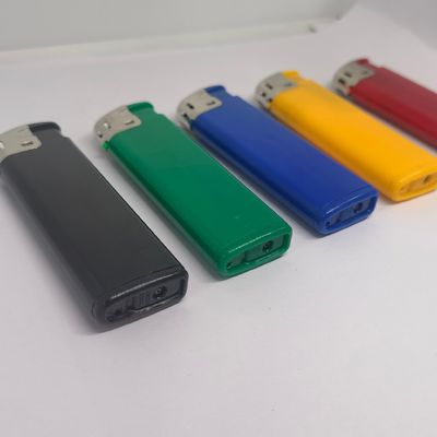 Dy-055 Estilizado encendedor de gas electrónico de plástico recargable con personalización ISO9994