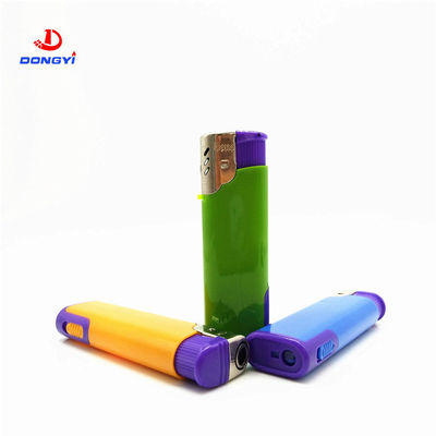 Torch DY-F003 con lámpara LED Turbo Flame Butano Gas eléctrico encendedor a prueba de viento