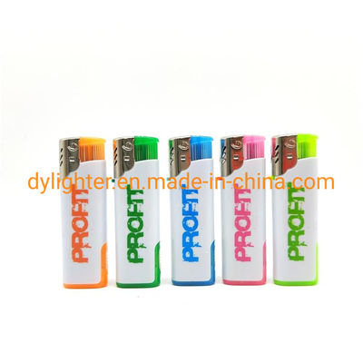 Recargable publicidad Dongyi encendedor LED F002 encendedor a prueba de viento con logotipo personalizado