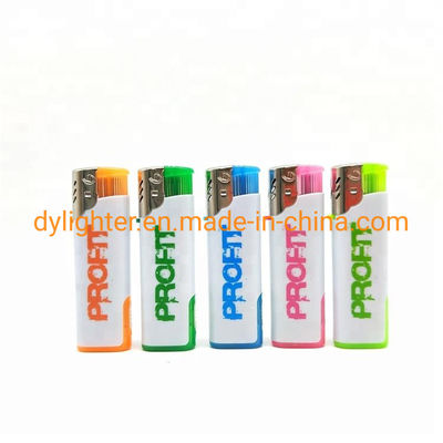 Recargable publicidad Dongyi encendedor LED F002 encendedor a prueba de viento con logotipo personalizado