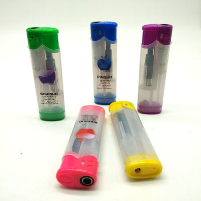 Linterna de gas de butano resistente al viento de plástico para cigarrillos y velas