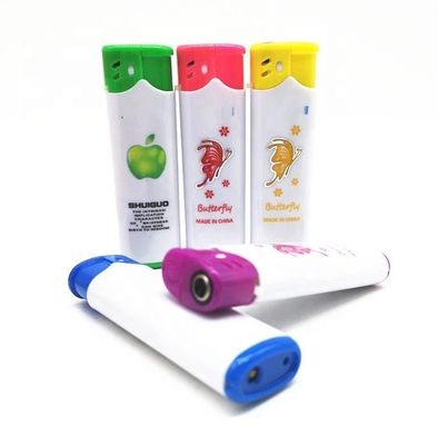 DY-F005 encendedor de plástico resistente al viento recargable multicolor con antorcha para el modelo N o DY-F005