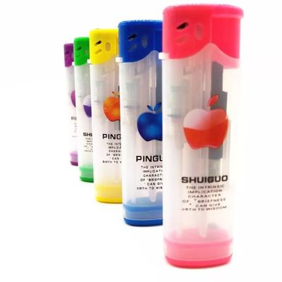 DY-F005 encendedor de plástico resistente al viento recargable multicolor con antorcha para el modelo N o DY-F005