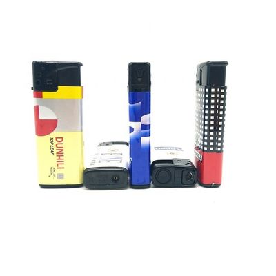 Modelo de encendedor a prueba de viento NO. DY-F007 con solicitud personalizada y diferentes colores