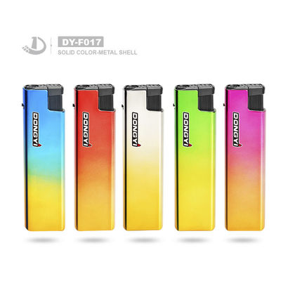 Lámparas de gas con logotipo personalizado Lámparas de plástico resistentes al viento y recargables para fumar 80.4*22*11.3mm