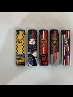 Petición personalizada Líneas de producción Dy-F028 encendedores de gas a prueba de viento personalización