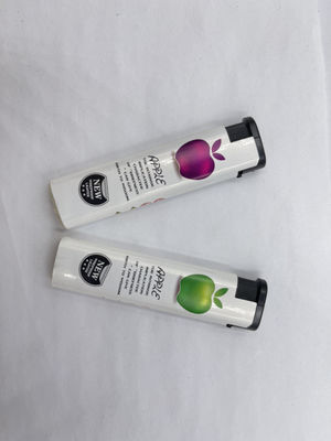 7.94*1.96*1.12 CM Torcha Logotipo personalizado encendedor de bolsillo para encendedor de gas de butano eléctrico