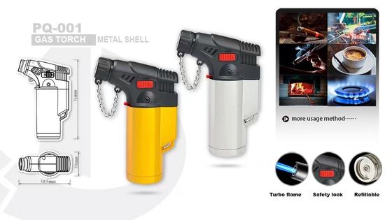 Solicitud personalizada US 0.01/piece Muestras Solicitud Muestra Dy-Pq001 encendedor de antorcha recargable