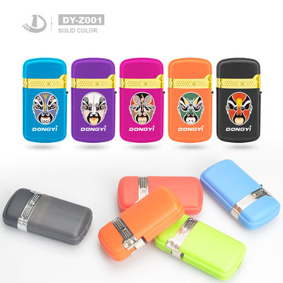2022 El estilo más nuevo Flip Turbo Windproof Gas refillable encendedor con la cultura de la ópera tradicional china